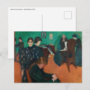 Carte Postale Edvard Munch - Mort dans la salle de repos v1