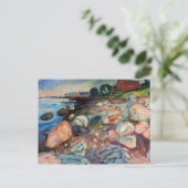 Carte Postale Edvard Munch - Rivage avec maison rouge (Debout devant)