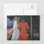 Carte Postale Edvard Munch - Rouge et Blanc (Devant / Derrière)