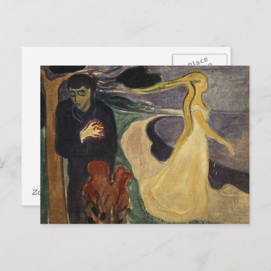 Carte Postale Edvard Munch - Séparation (Devant / Derrière)
