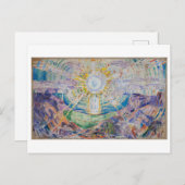Carte postale Edvard Munch Solen/Sun Painting (Devant / Derrière)