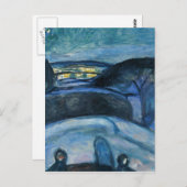 Carte Postale Edvard Munch - Starry Night (Devant / Derrière)