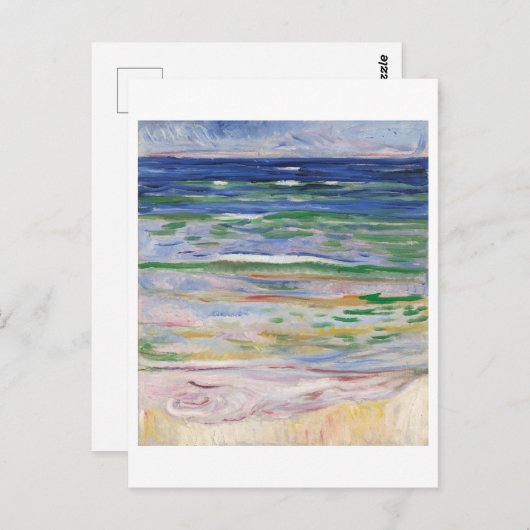 Carte postale Edvard Munch Vue Mer (Devant / Derrière)