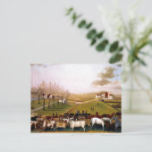 Carte Postale Edward Hicks - Une vue estivale indienne de la fer (Debout devant)