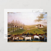 Carte Postale Edward Hicks - Une vue estivale indienne de la fer (Devant / Derrière)