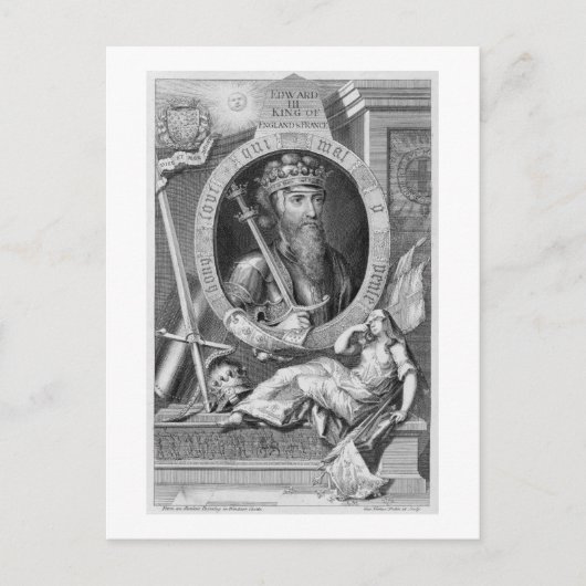 Carte Postale Edward III (1312-137), roi d'Angleterre de 1327, a (Devant)