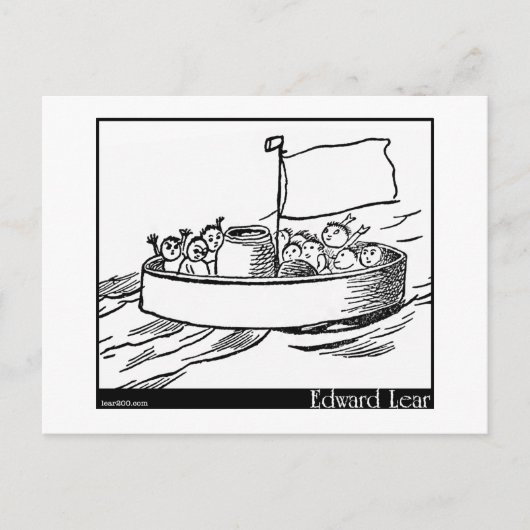 Carte Postale Edward Lear et The Jumblies (Devant)
