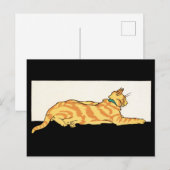 Carte Postale Edward Penfield - Art Chat Vintage (Devant / Derrière)