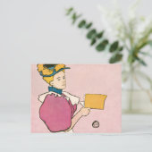 Carte Postale Edward Penfield Illustration d'une affiche féminin (Debout devant)