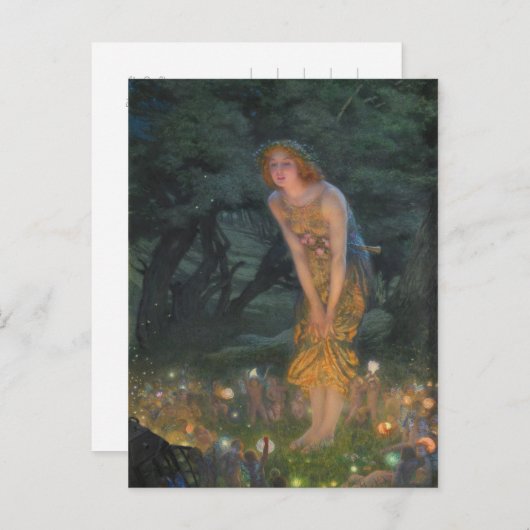 Carte Postale Edward Robert Hughes Midsummer Eve CC1101 (Devant / Derrière)