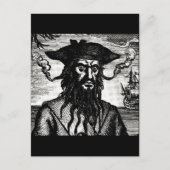 Carte Postale Edward Teach Portrait (Devant)