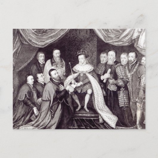 Carte Postale Edward VI Octroi de la Charte (Devant)