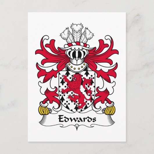 Carte Postale Edwards Family Crest (Devant)