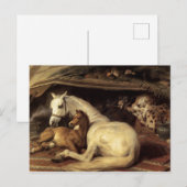 Carte Postale Edwin Landseer, la tente arabe (Devant / Derrière)