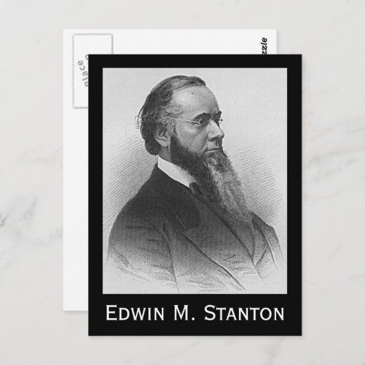 Carte Postale Edwin M. Stanton (Devant / Derrière)