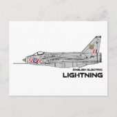 Carte Postale EE Lightning - 56e Escadron RAF (Devant)