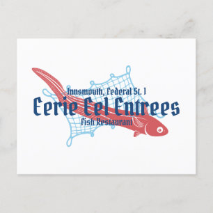 Carte Postale Eerie Eel Entres Restaurants de poissons Innsmouth