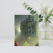Carte Postale Eerie Gothic Mansion Art numérique (Debout devant)