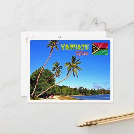 Carte Postale Efate - Erakor Beach - Vanuatu - (Devant/Arrière en situation)