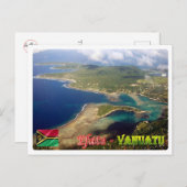 Carte Postale EFate - Erakor Island - Vue aérienne - Vanuatu - (Devant / Derrière)