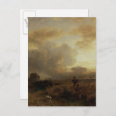 Carte Postale Effacement de l'orage dans la campagne, 1857 (Devant / Derrière)