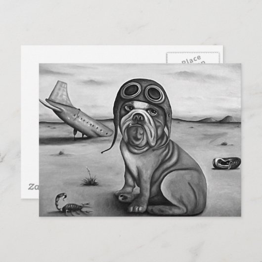 Carte Postale Effacer (Devant / Derrière)