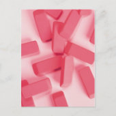 Carte Postale Effaceurs en caoutchouc rose (Devant)