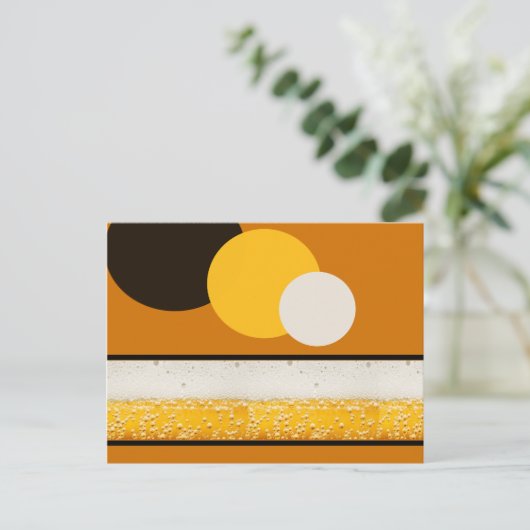 Carte Postale Effervescence de la bière (Debout devant)