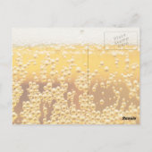 Carte Postale Effervescence de la bière (Dos)