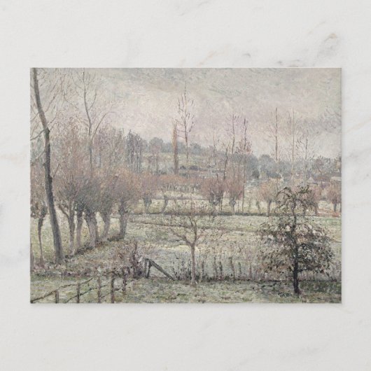 Carte Postale Effet de la neige à Eragny, 1894 (Devant)