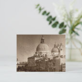Carte Postale Effet Papier Sepia Venise Grand Canal (Debout devant)