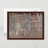 Carte Postale Effets D'Un Bon Gouvernement Dans La Ville" (Devant / Derrière)