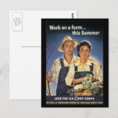 Carte Postale Effort de travail de guerre - affiches de travail  (Devant / Derrière)