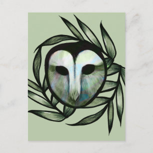 Carte Postale Effraie verte