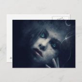 Carte postale Effrayant de la nuit d'Halloween (Devant / Derrière)