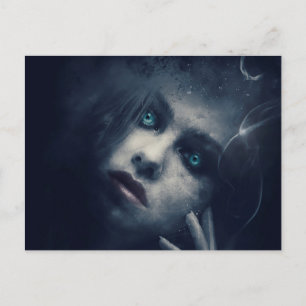 Carte postale Effrayant de la nuit d'Halloween