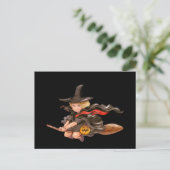 Carte postale Effrayant de la nuit d'Halloween (Debout devant)