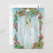 Carte postale Effrayant de la nuit d'Halloween (Devant / Derrière)