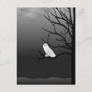 Carte postale Effrayant de la nuit d'Halloween