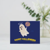 Carte postale Effrayant Halloween Night with Owls (Debout devant)