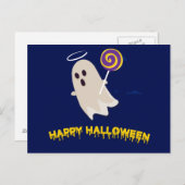 Carte postale Effrayant Halloween Night with Owls (Devant / Derrière)