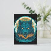 Carte Postale Effrayant loup-garou (Debout devant)