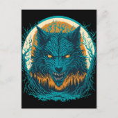 Carte Postale Effrayant loup-garou (Devant)
