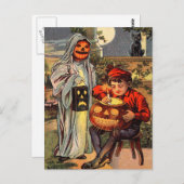 Carte postale éffrayant Vintage Halloween (Devant / Derrière)