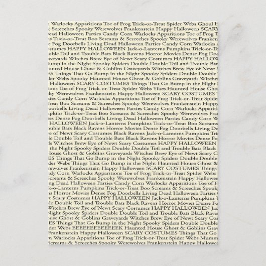 Carte postale éffrayant Words (Devant)