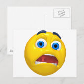 Carte Postale effrayé (Devant / Derrière)