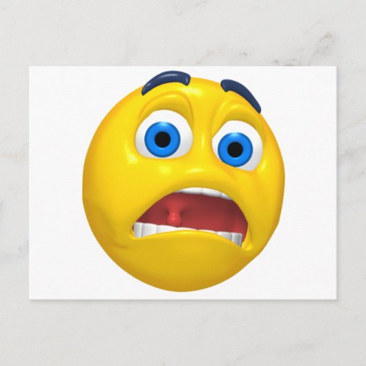 Carte Postale effrayé (Devant)