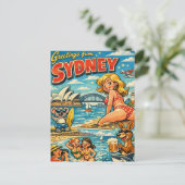 Carte postale effrontée classique de Sydney (Debout devant)