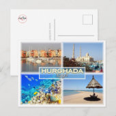 Carte Postale EG Égypte - Hurghada - mer rouge - (Devant / Derrière)