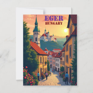 Carte postale Eger, Hongrie - Château historique e